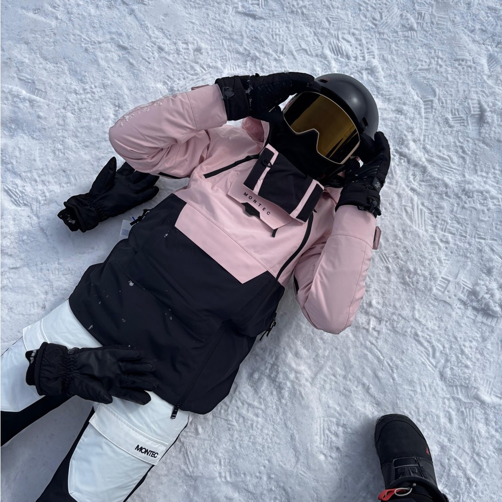 Montec Pink and Black Ski Jacket